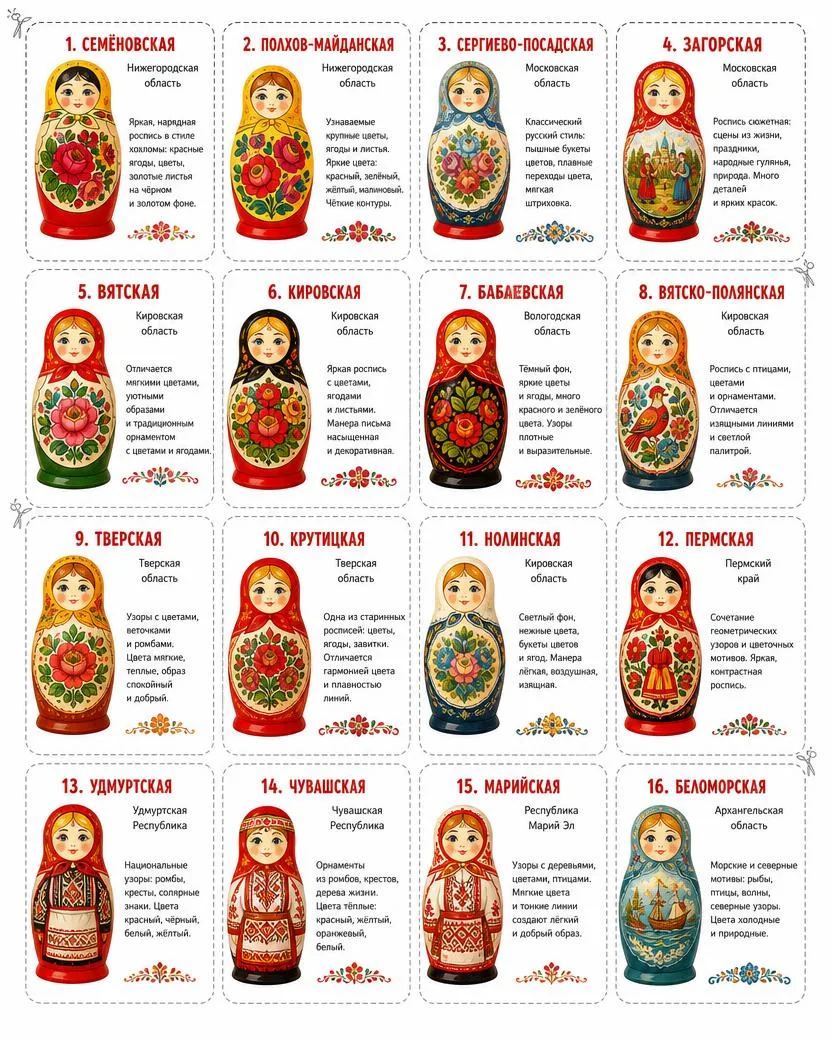 24 октября отмечается День русской матрёшки. Эта дата связана с появлением первой русск...