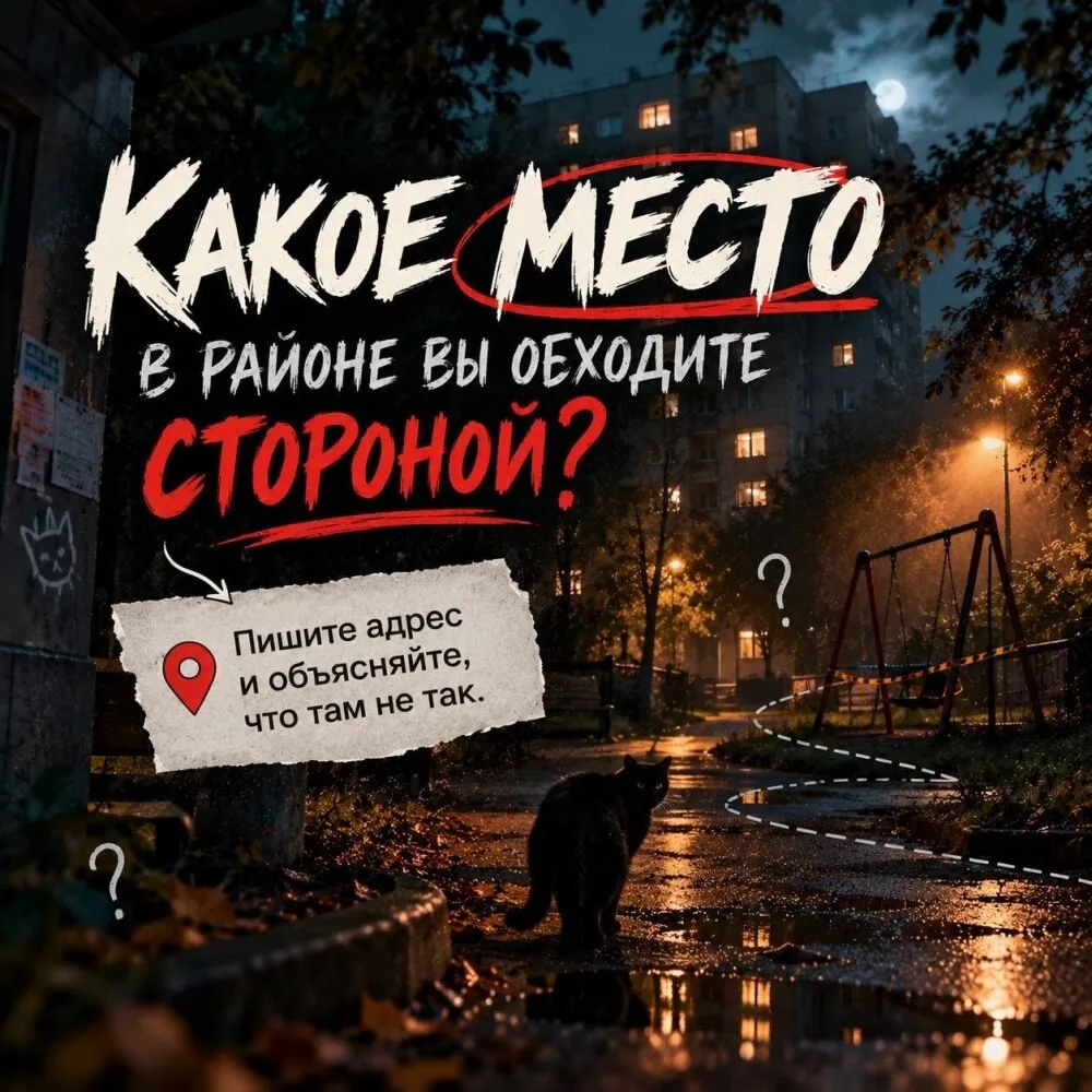 У каждого района есть место, куда совсем не хочется заходить. Где-то темно по вечерам, ...