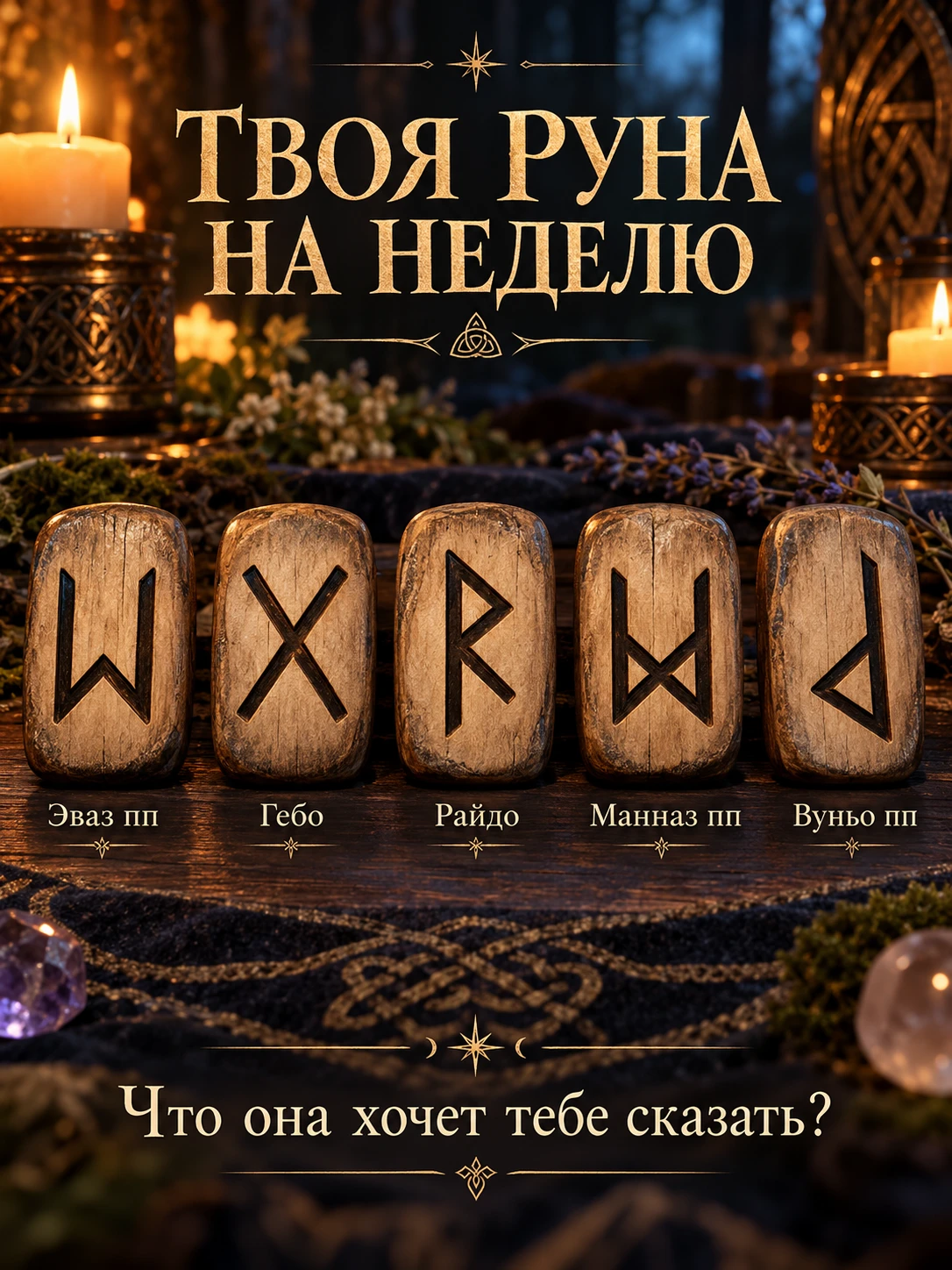 🔮 СОВЕТ РУН НА НЕДЕЛЮ — РАСШИФРОВКА