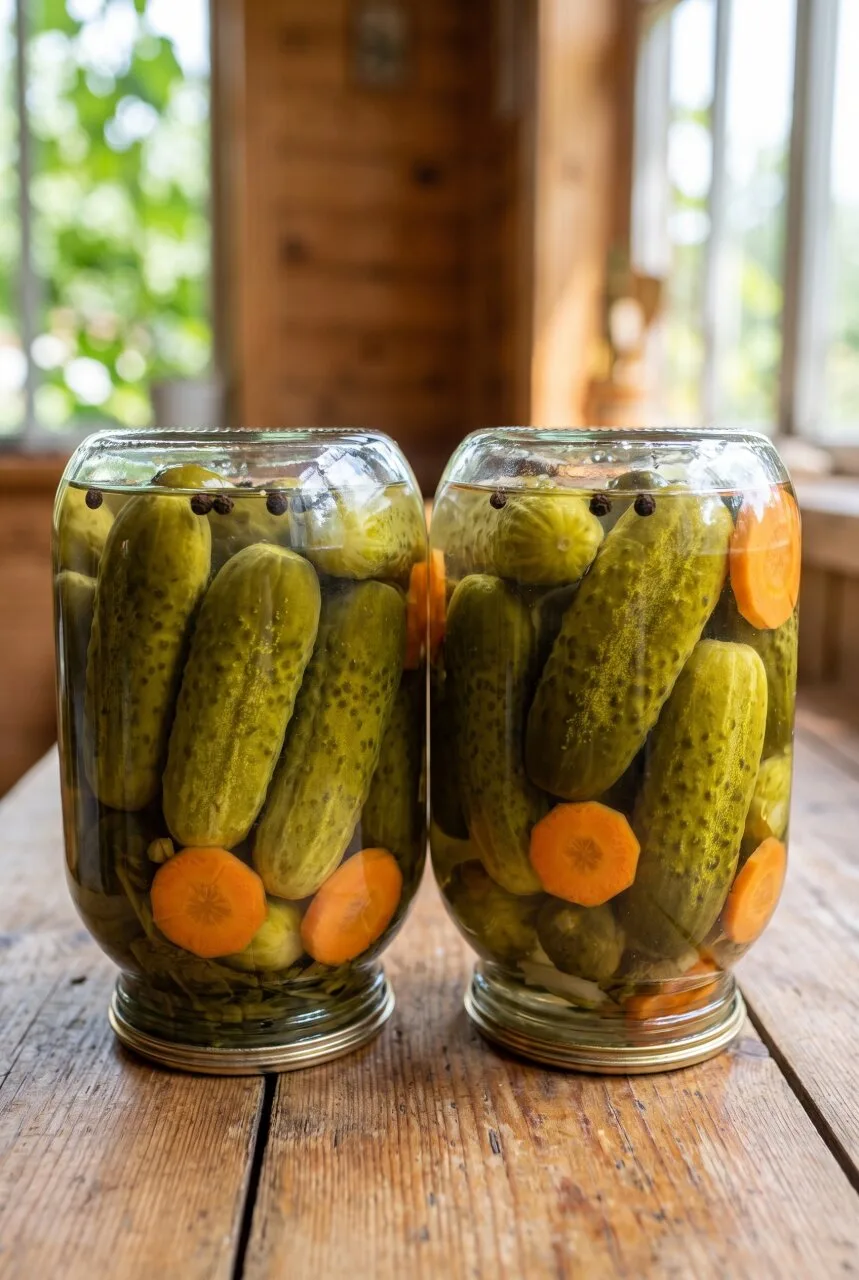 Хруст у этих огурчиков сохраняется до самой весны, а вкус получается ярким, кисло-сладк...