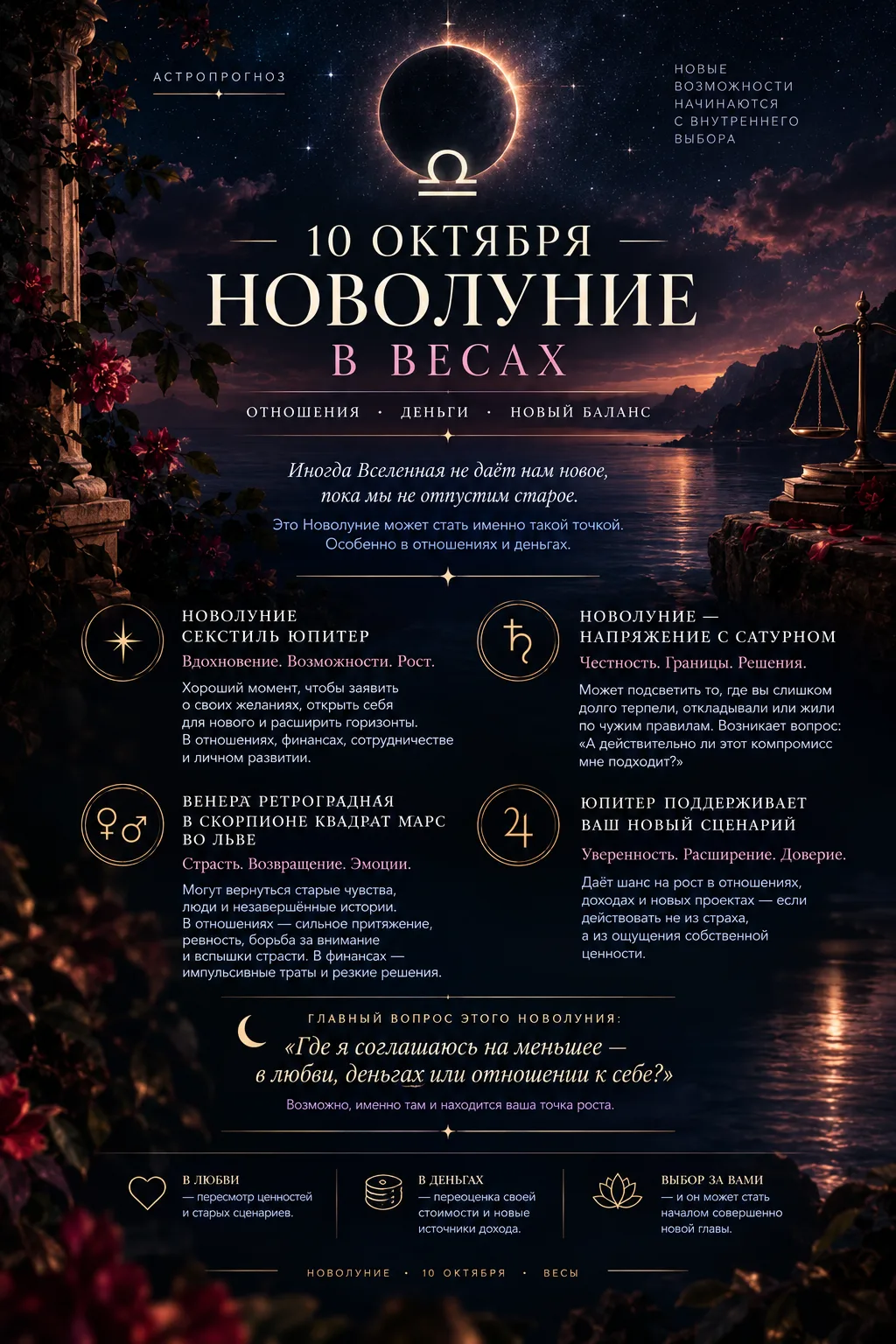🌙ЧТО ПРИНЕСЕТ ЭТО НОВОЛУНИЕ?🌙