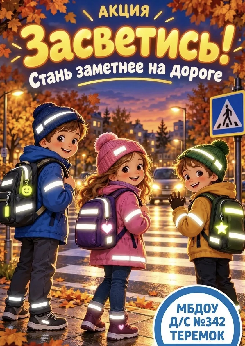🎉 Акция «Засветись» в подготовительной группе — прошла на ура! 🎉