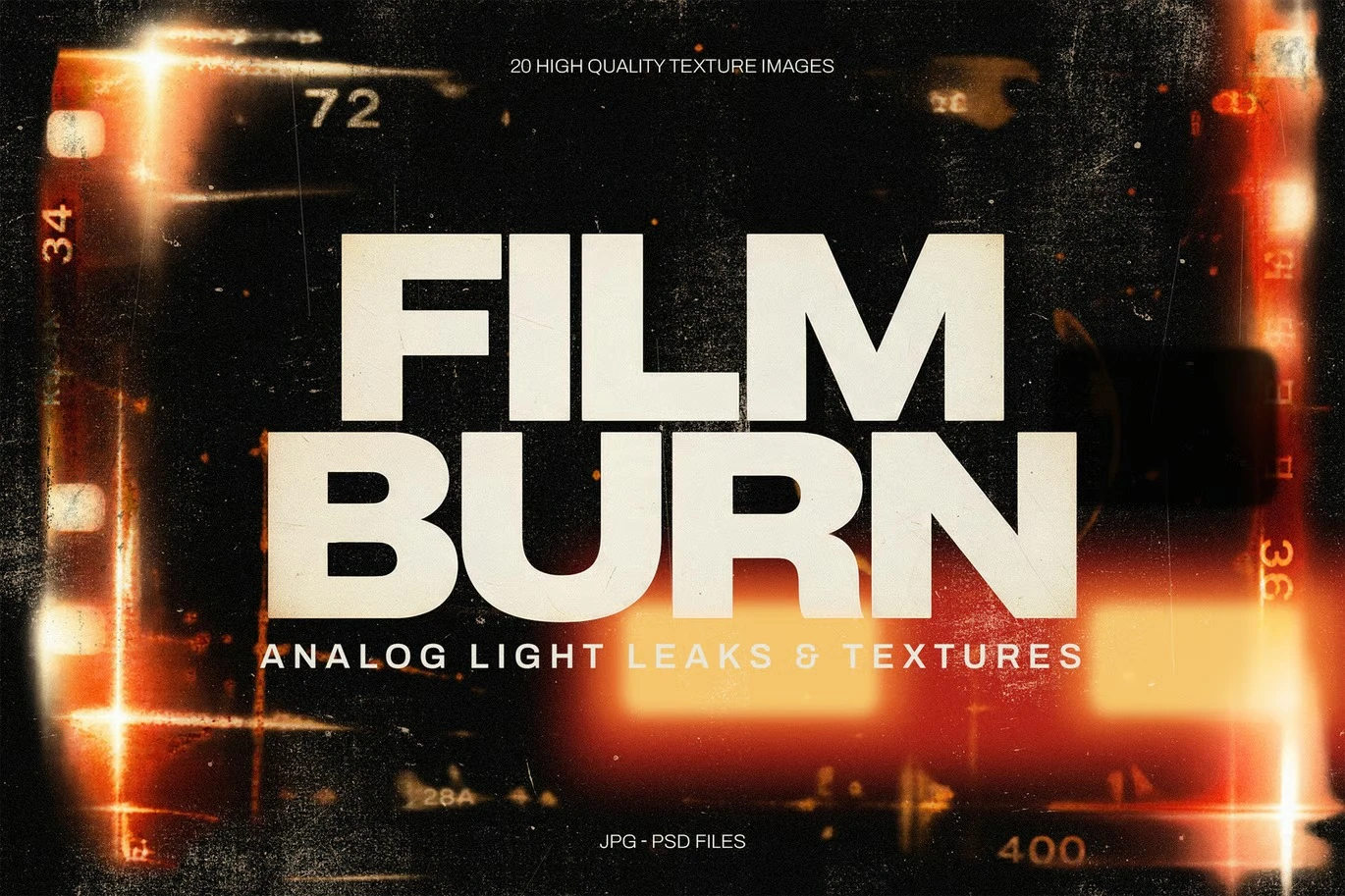 ✅ Film Burn Textures & Light Leaks