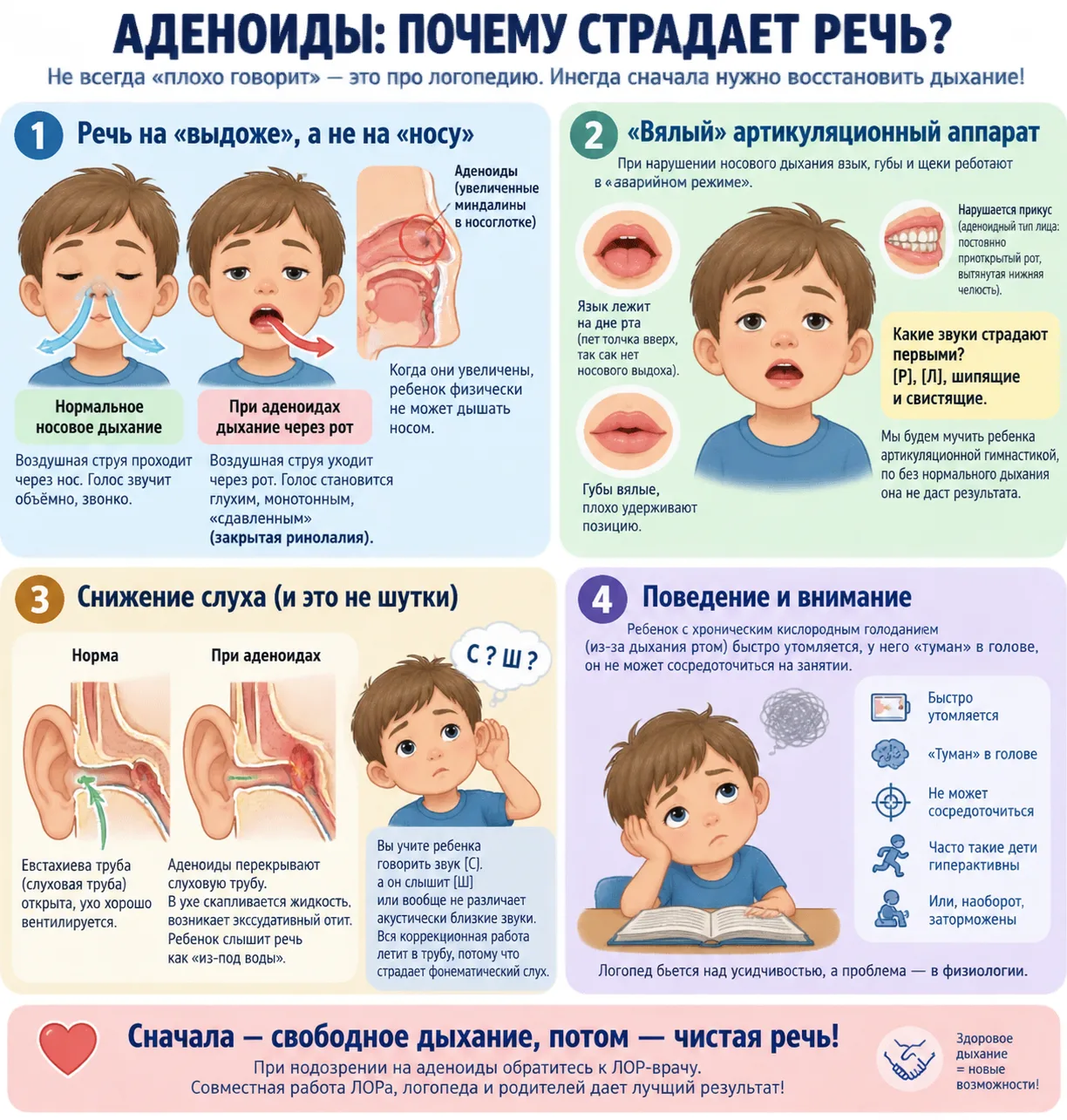 💥Что я делаю, если вижу признаки аденоидов?