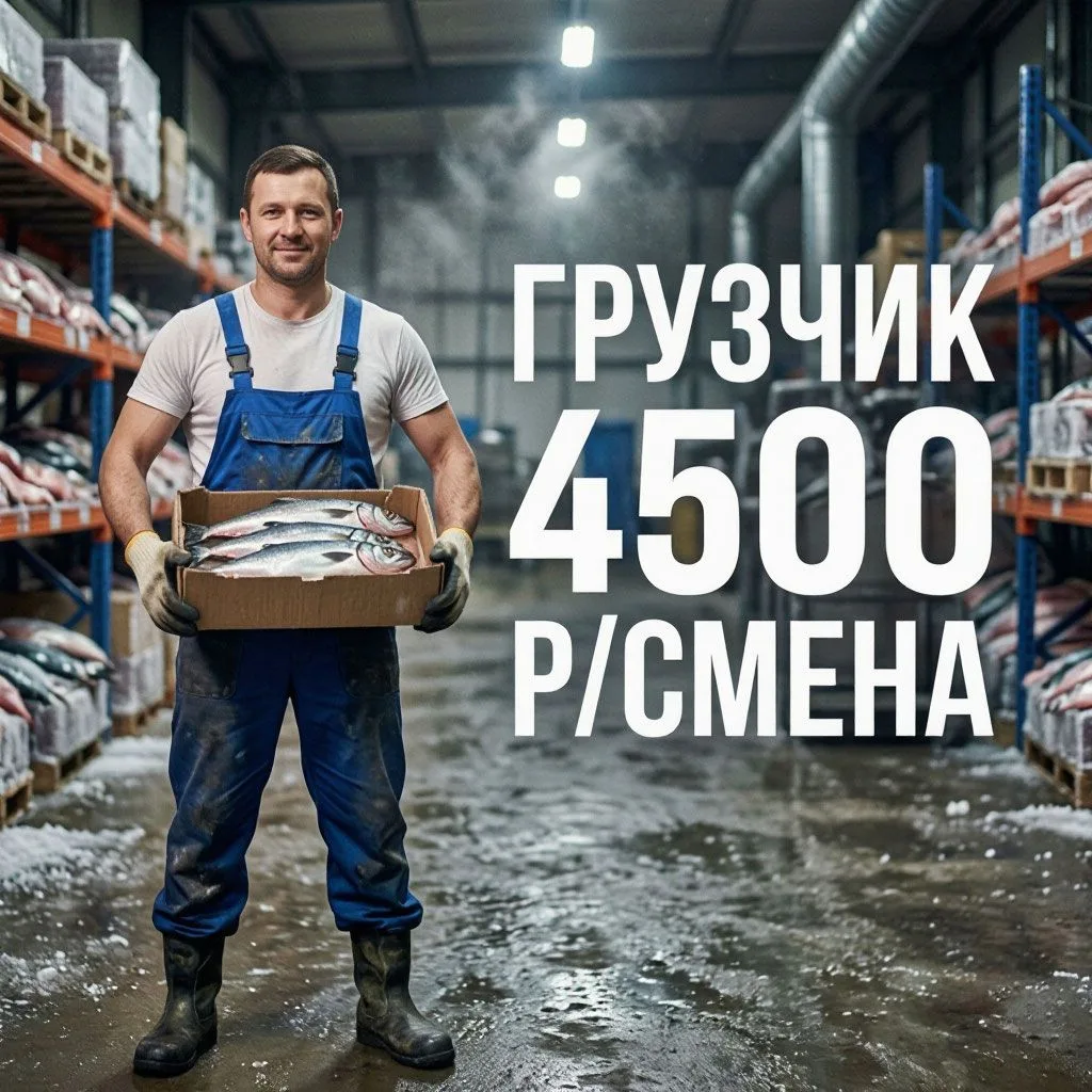 Приглашаем Грузчиков на производство рыбы и морепродуктов!