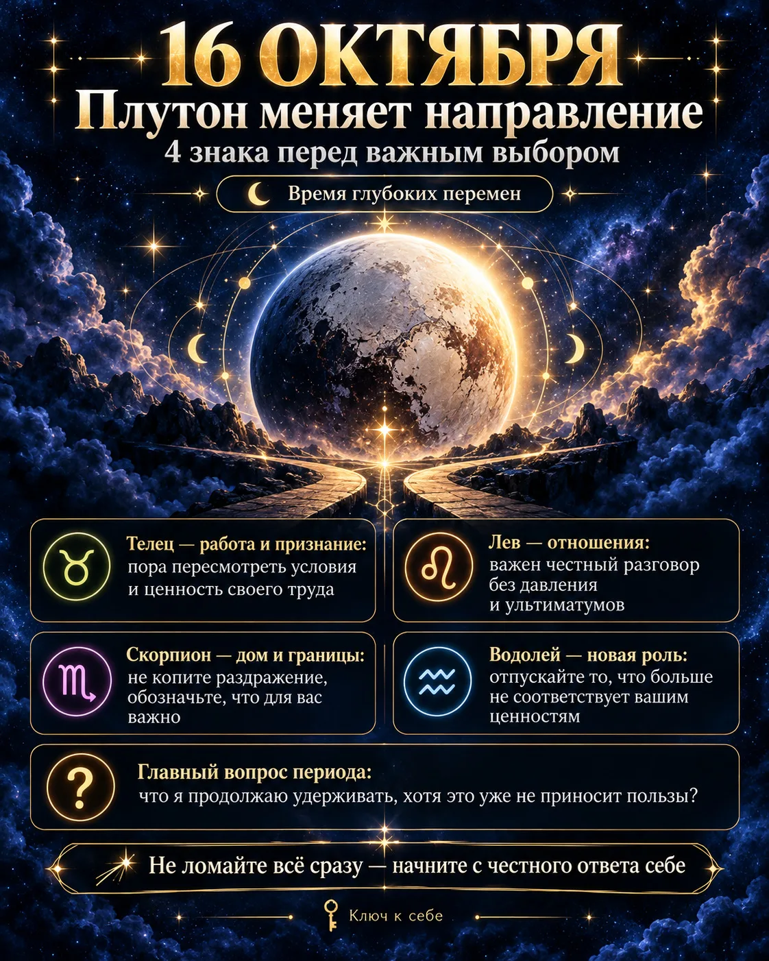 ♒ 16 ОКТЯБРЯ ПЛУТОН МЕНЯЕТ НАПРАВЛЕНИЕ: ЧЕТЫРЕ ЗНАКА И ВОПРОС, КОТОРЫЙ БОЛЬШЕ НЕЛЬЗЯ ОТ...