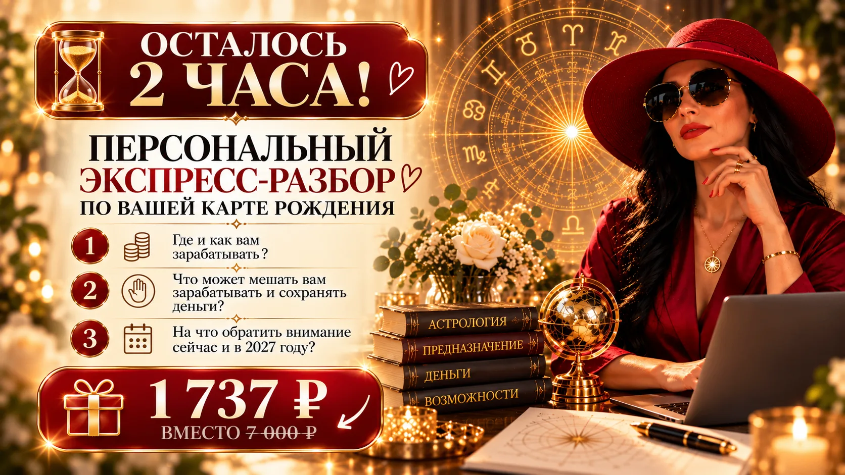 ⏳ ОСТАЛОСЬ МЕНЬШЕ 2 ЧАСОВ!