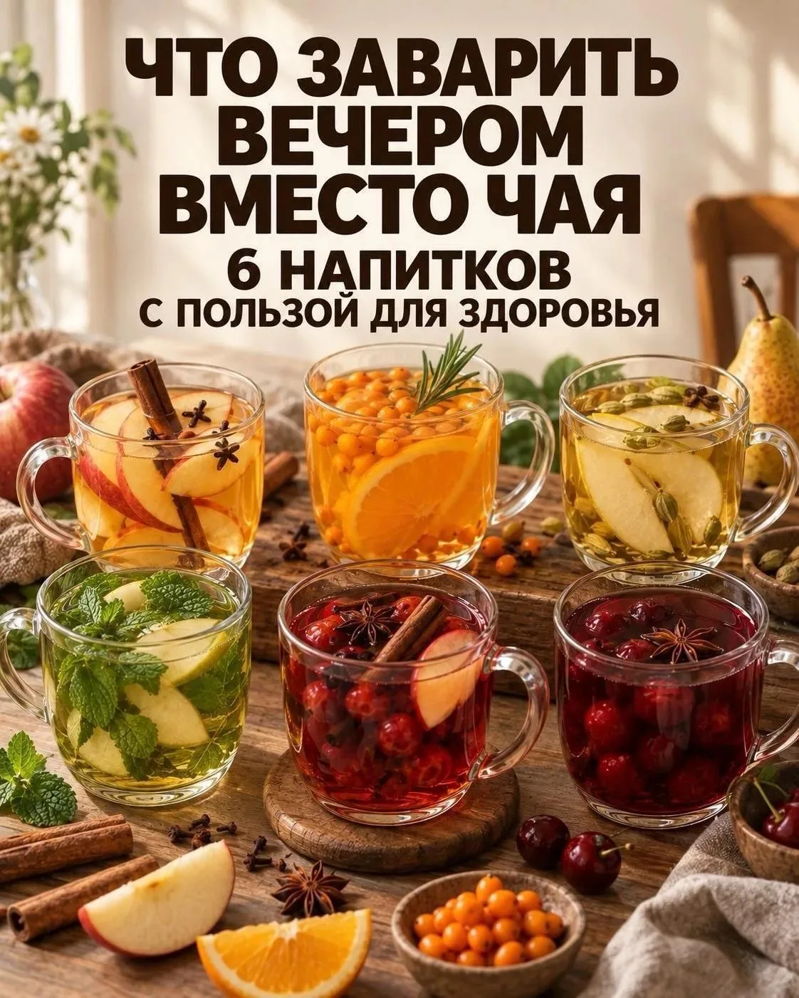 ☕️6 напитков с пользой для здоровья
