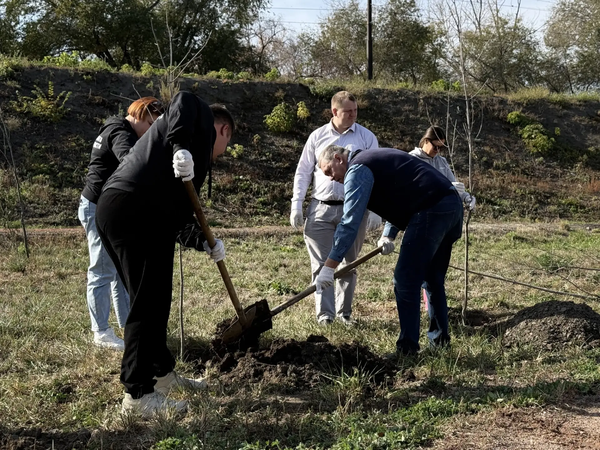 🌳В Орске озеленяют сад Шевченко