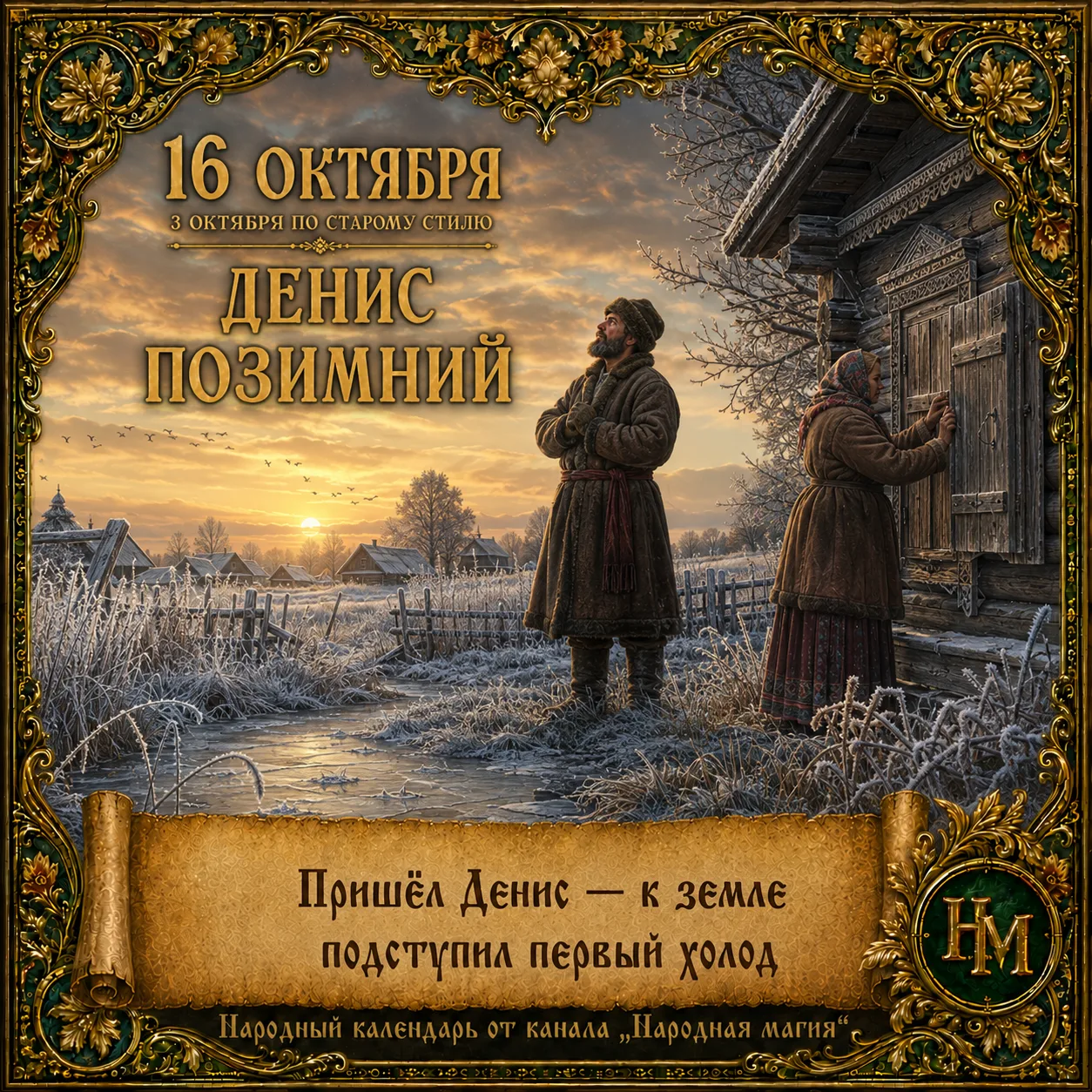 📅 Что можно и нельзя делать 16 октября (Денис Позимний): народные приметы