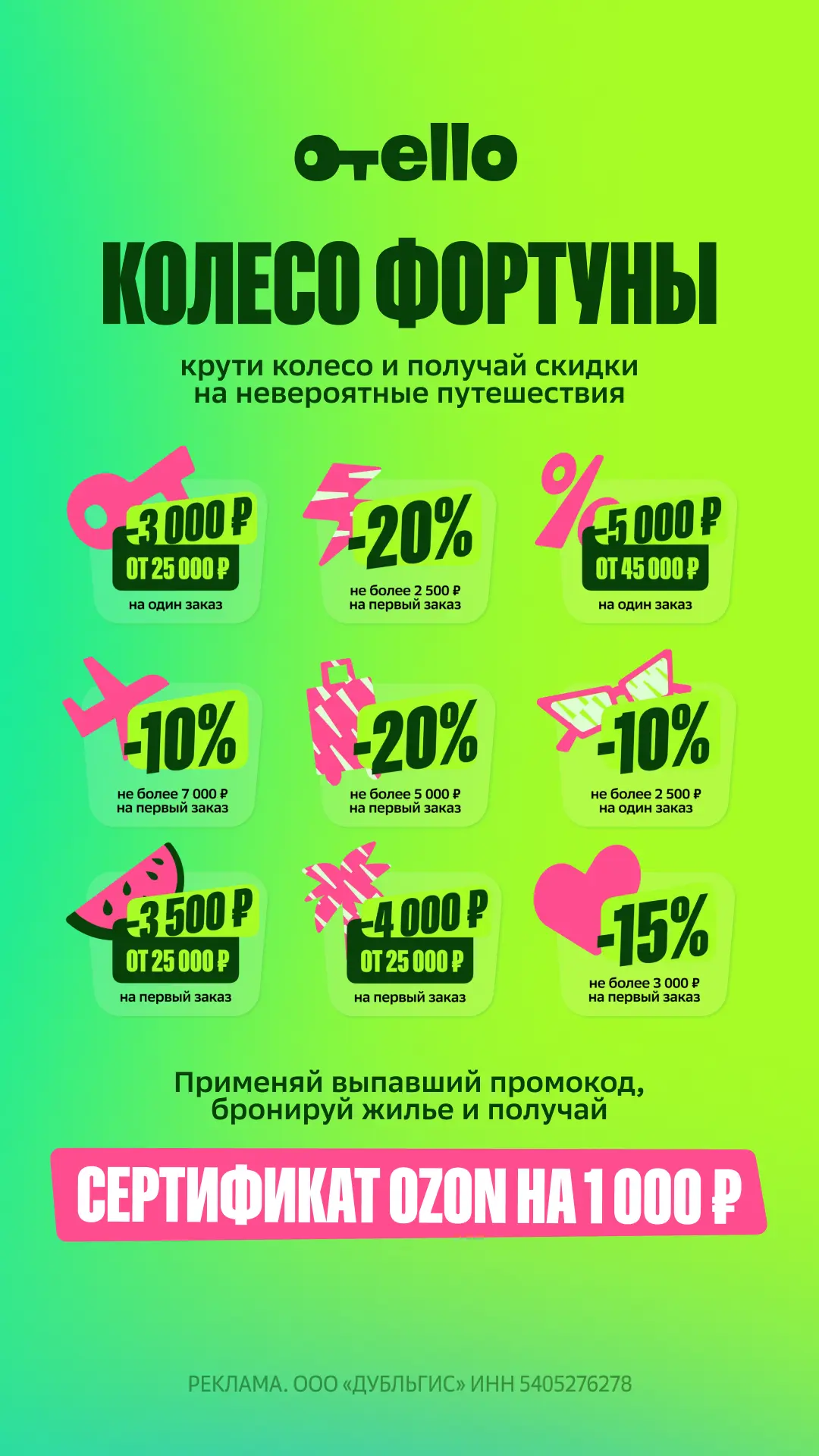 💸 Бронируете отель? Забирайте сертификат на 1000 ₽!