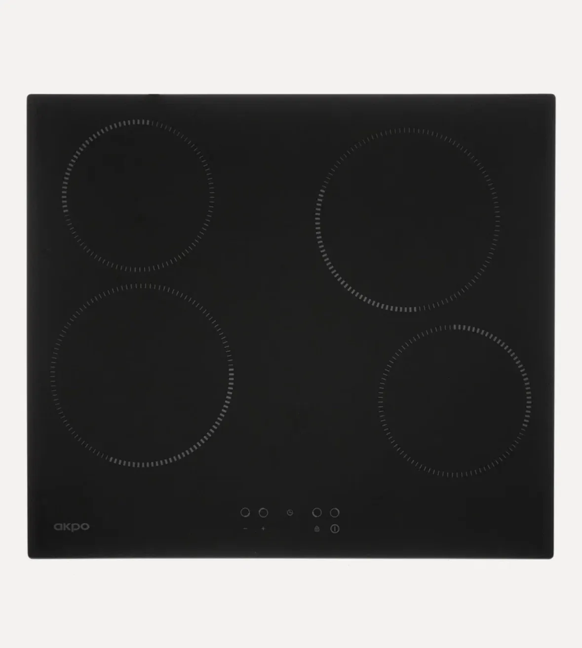 Варочная панель электрическая AKPO PKA 609014 BL, 60 см, 5500/6000 Вт, 4 конфорки, сенс...