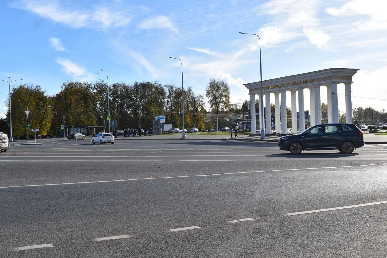 📸 Так выглядит обновлённая площадь Гагарина в Твери