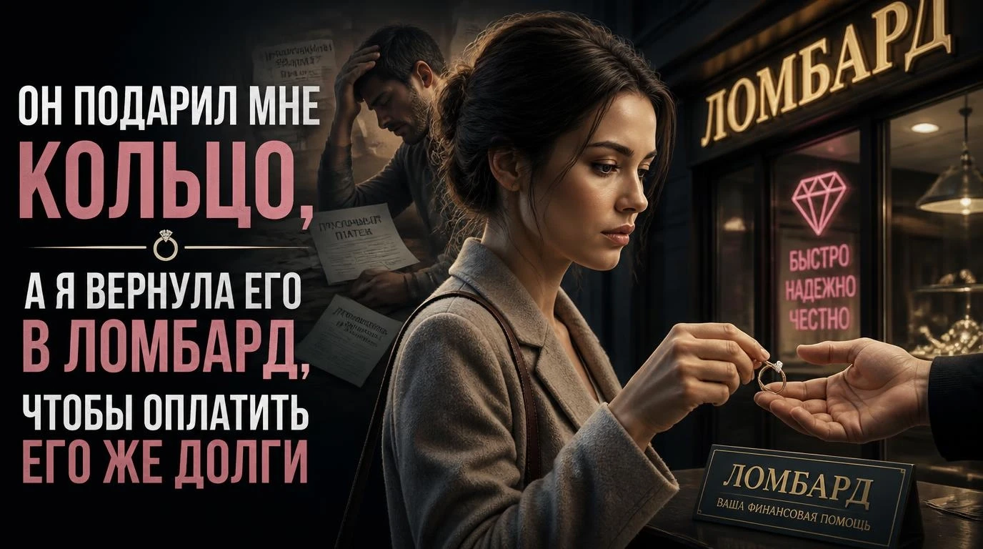 Он подарил мне кольцо, а я вернула его в ломбард, чтобы оплатить его же долги