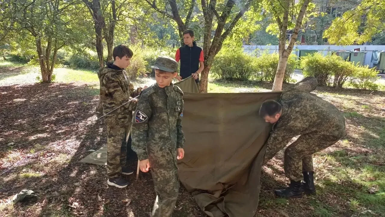 #ЮныйЗащитникОтечества: обустройство лагеря
