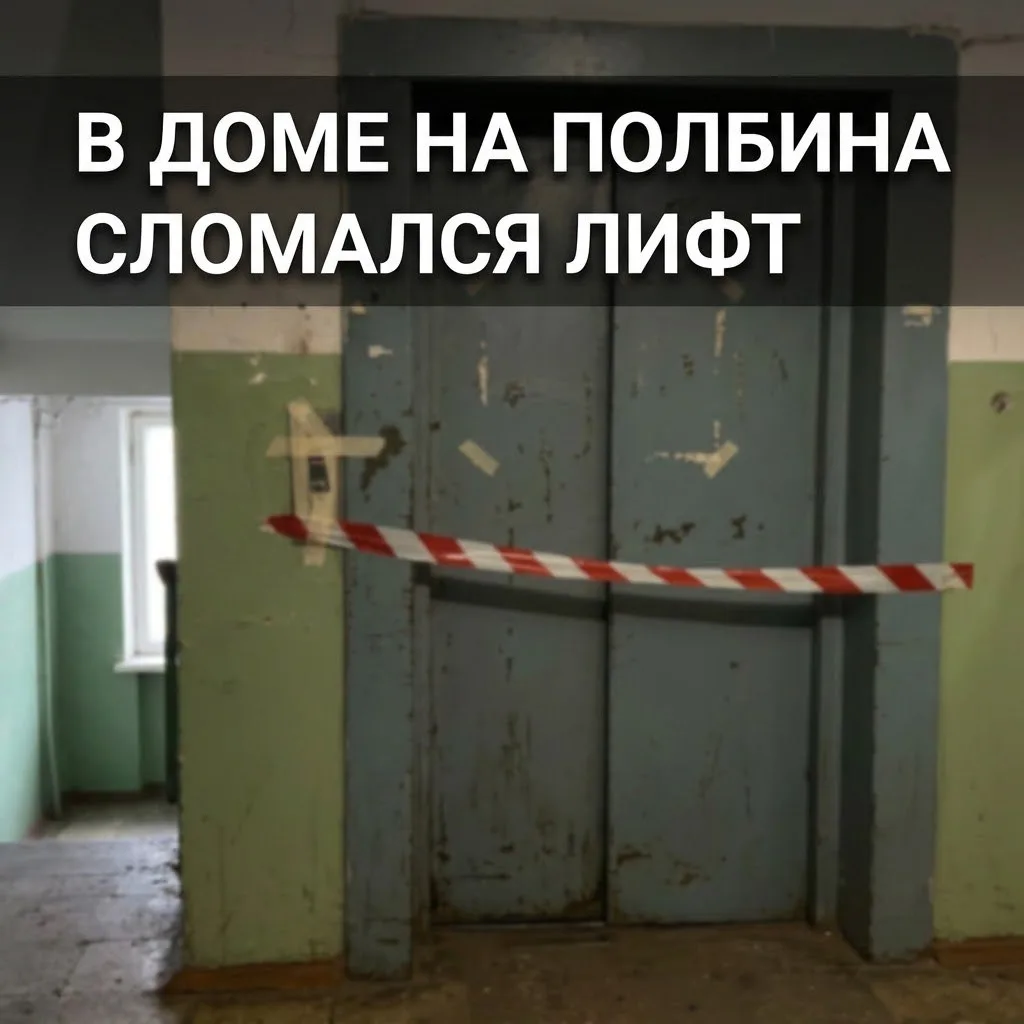 Подписчик Михаил Десятников рассказал про проблемы с лифтом на Полбина, 42.