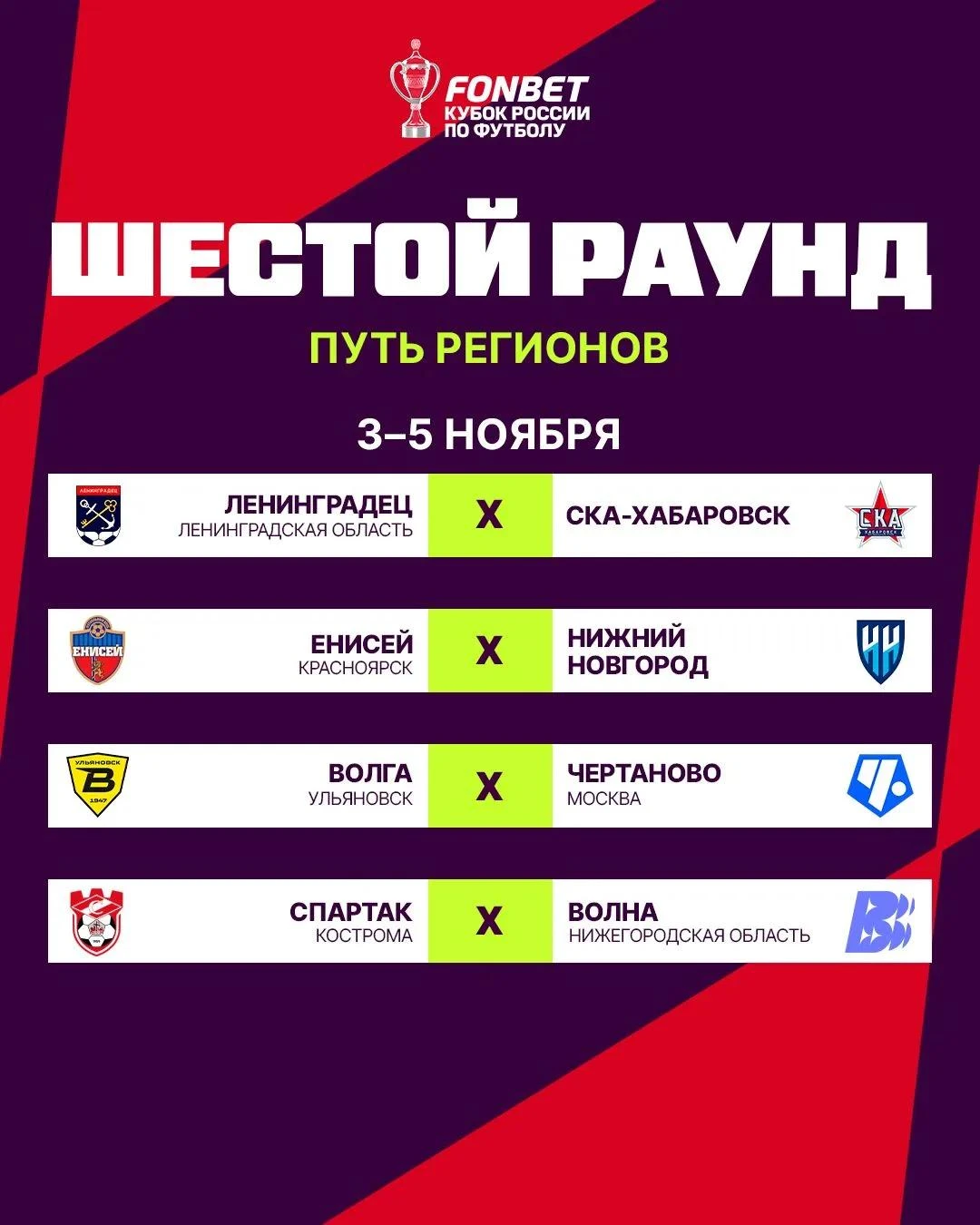 🏆 Снова сыграем с «Ленинградцем» в гостях. На этот раз – в FONBET Кубке России
