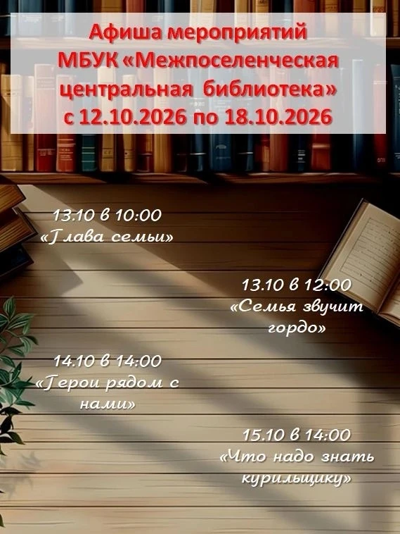 13.10.2026 «Глава семьи» - час интересных сообщений ко Дню отца в рамках региональной п...