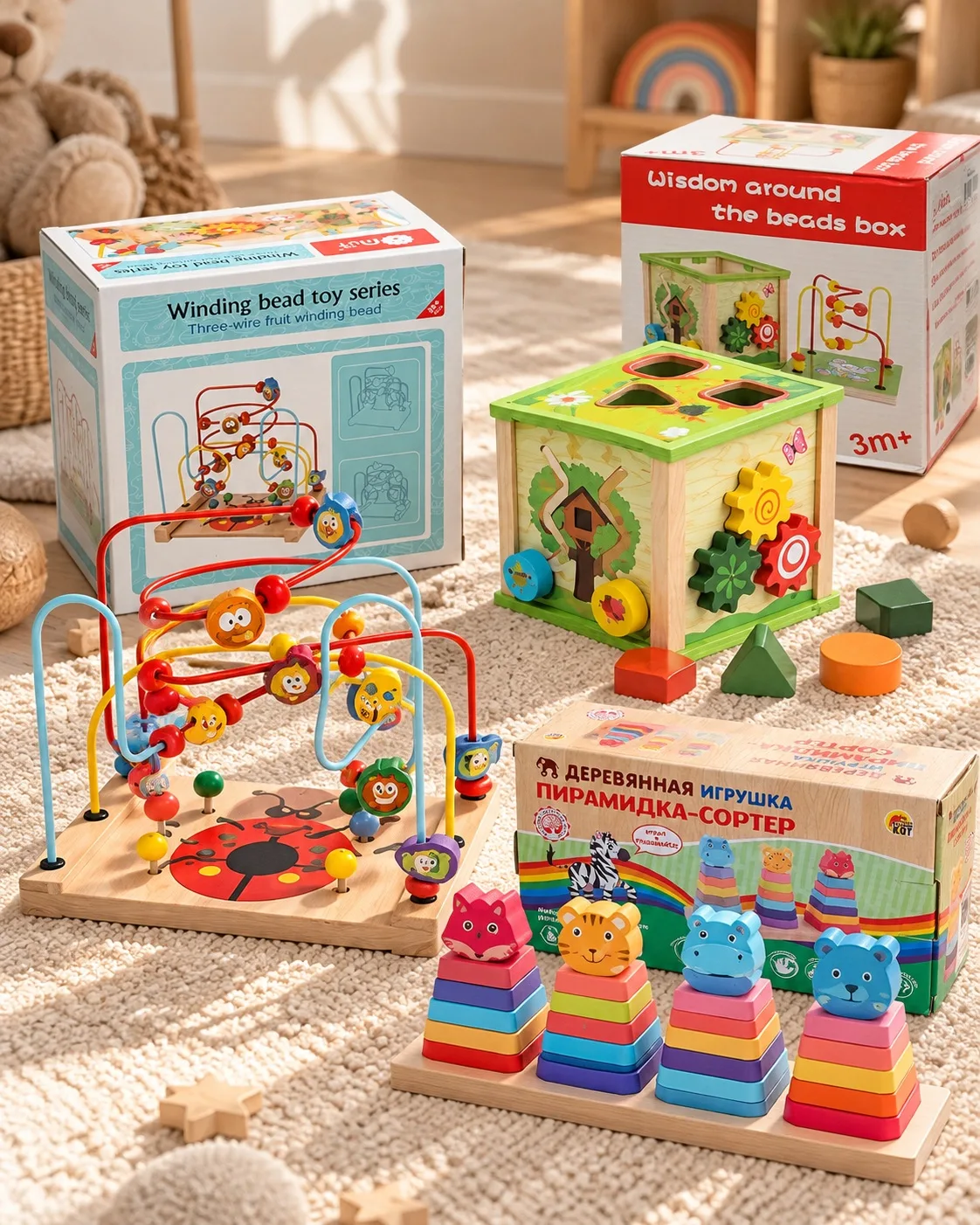 🧸 Большой выбор деревянных игрушек в KIDS!