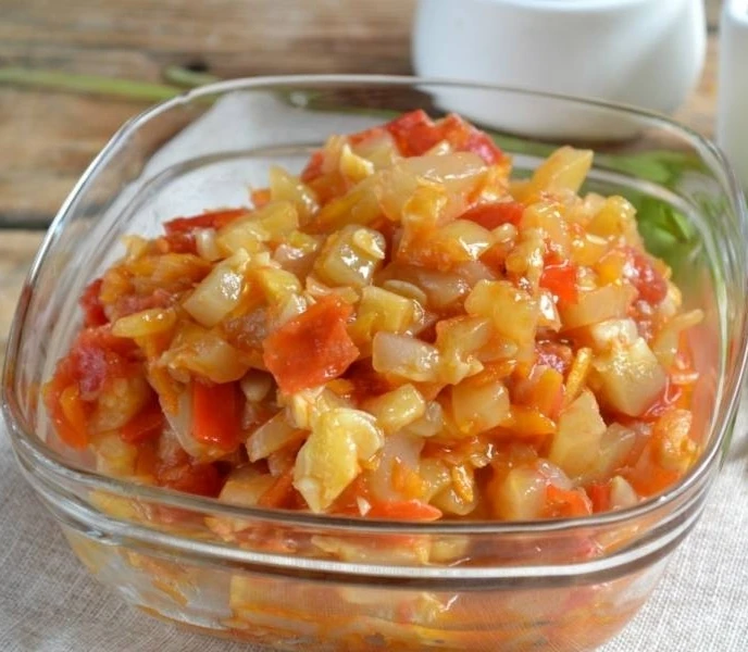 ИКРА С ПЕРЦЕМ И ПОМИДОРАМИ