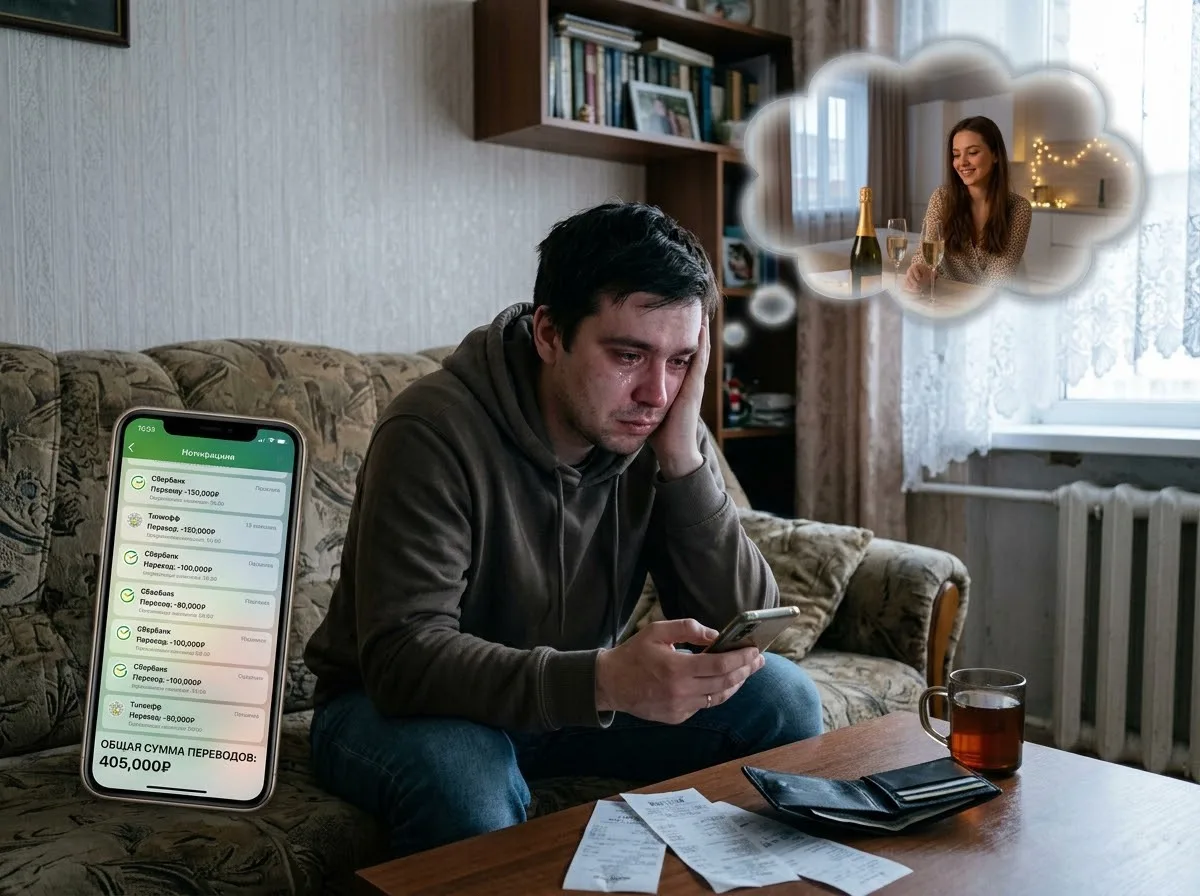 😳При попытке заказать интим-услуги отдал мошенникам более 400 тысяч рублей