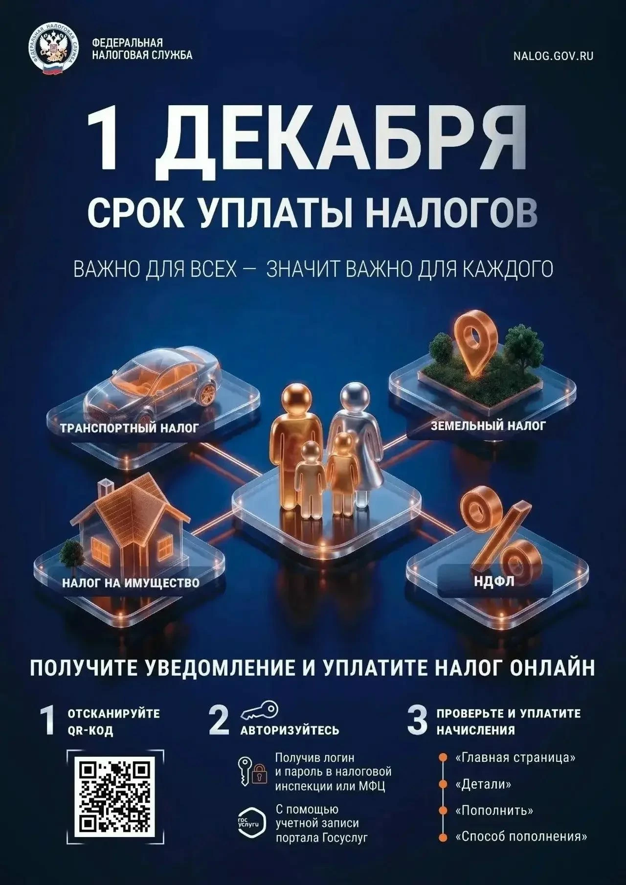 ️️❗️Управление Федеральной налоговой службы по Самарской области напоминает!