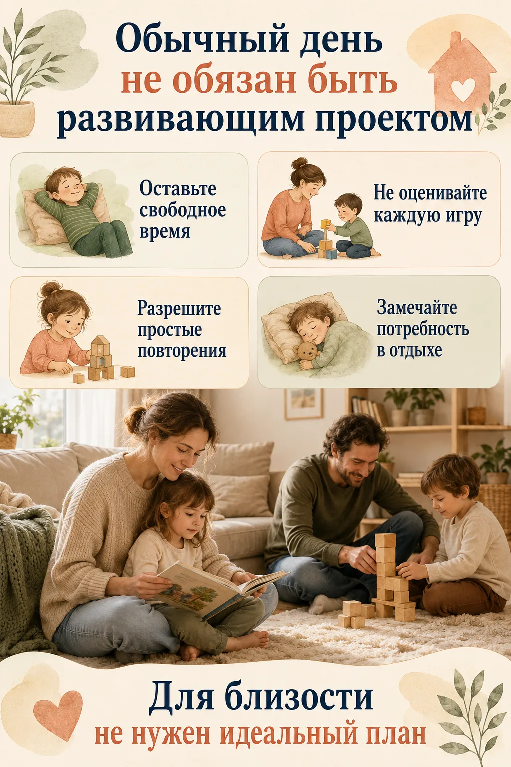 🏡 Обычный день не обязан быть развивающим проектом