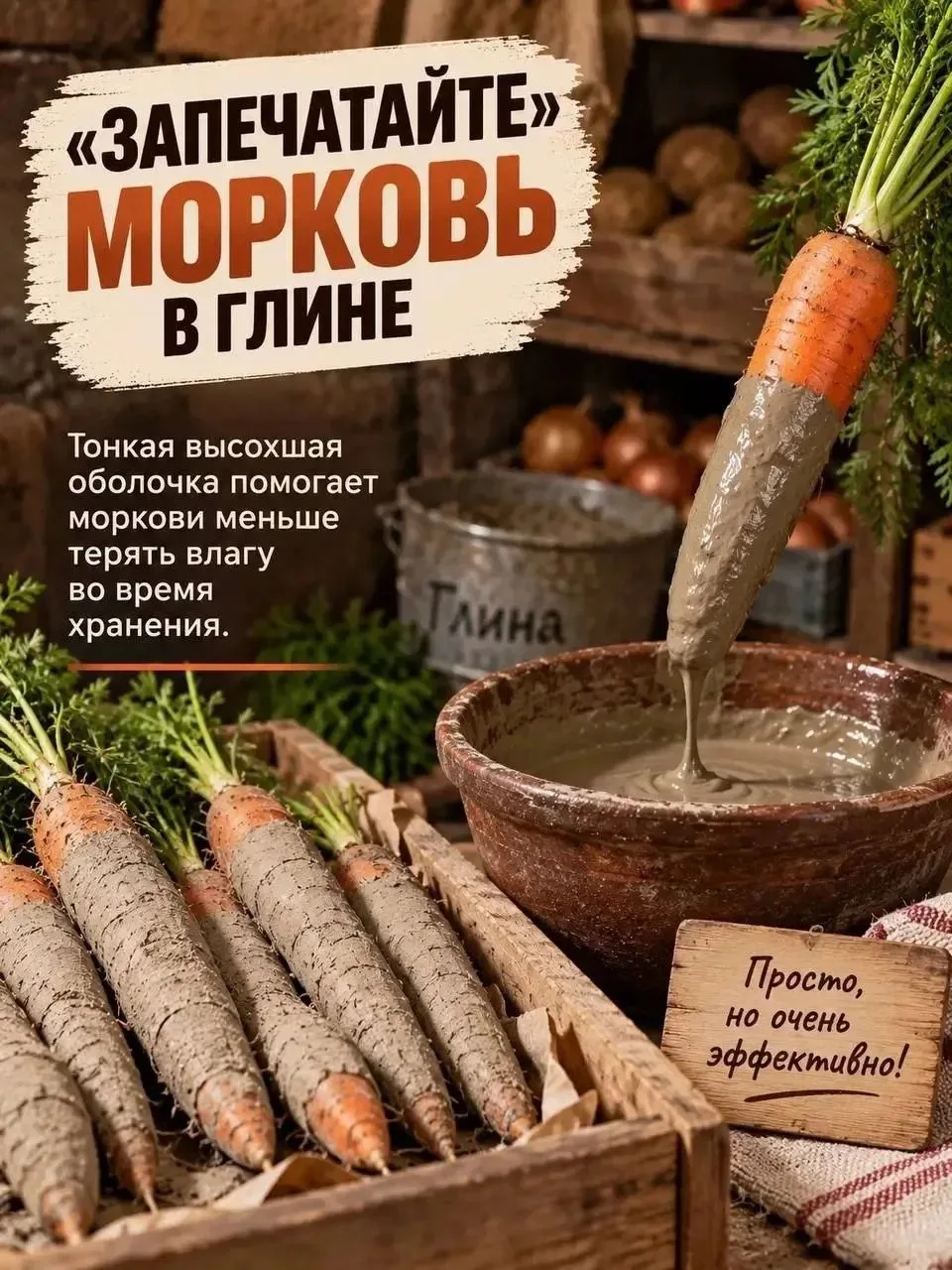 Старые секреты хранения овощей в погребе 🥕