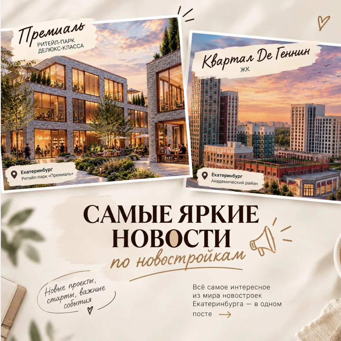 Хотела написать вам разбор интересных новостроек: новые старты, ожидаемые старты, кто к...