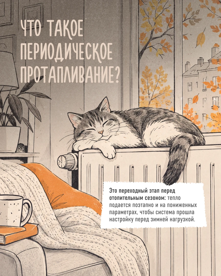 🌡️В Петербурге продолжается периодическое протапливание