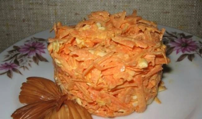 Морковно-чесночный салат 🥗