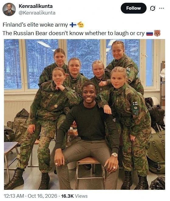 Финская военщина. Отборные головорезы Александра Стубба. Они хоть толерантны и разнообр...