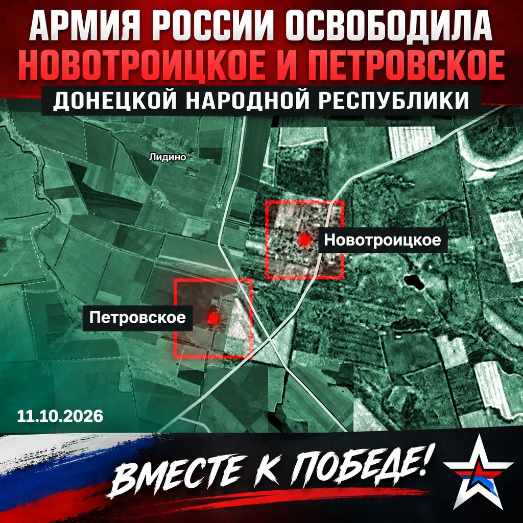 🇷🇺 Группировка «Центр» продолжает наступление: освобождены Новотроицкое и Петровское ...