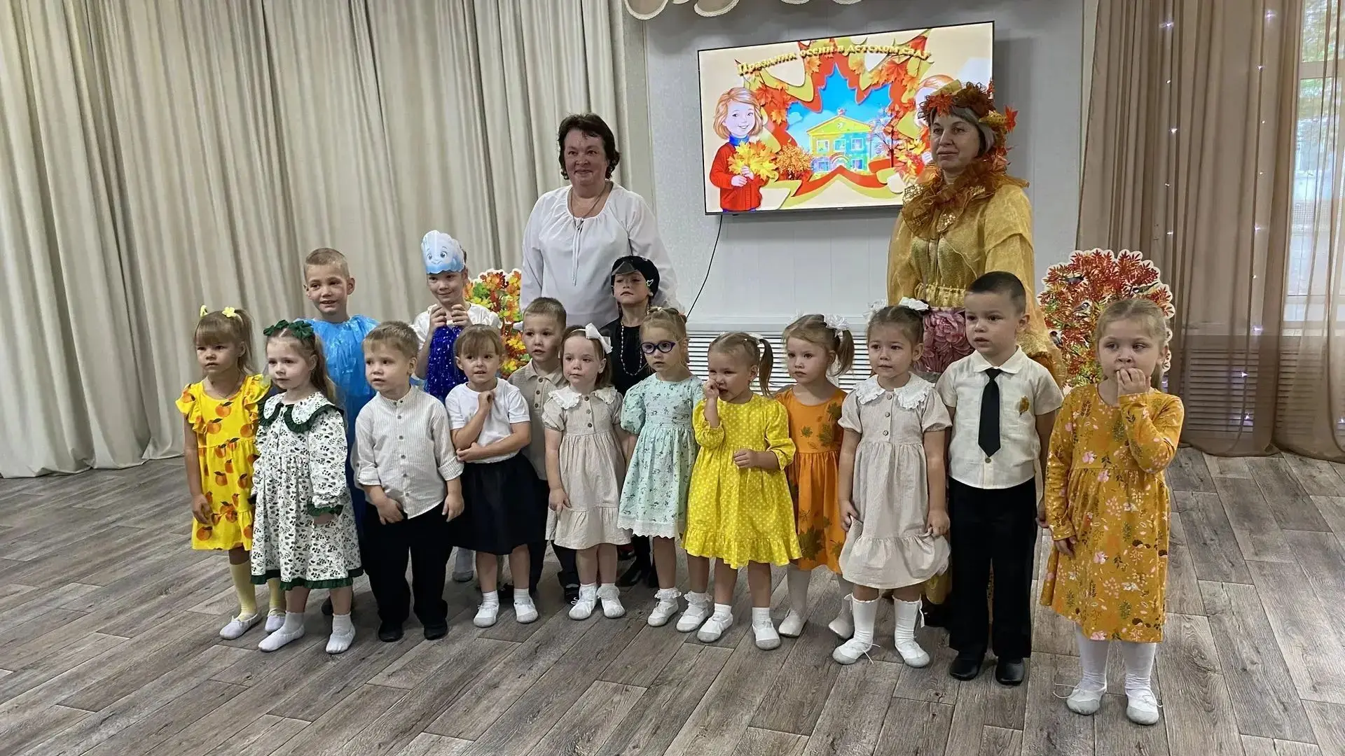 🍂Осеннее развлечение прошло у ребят средних групп.