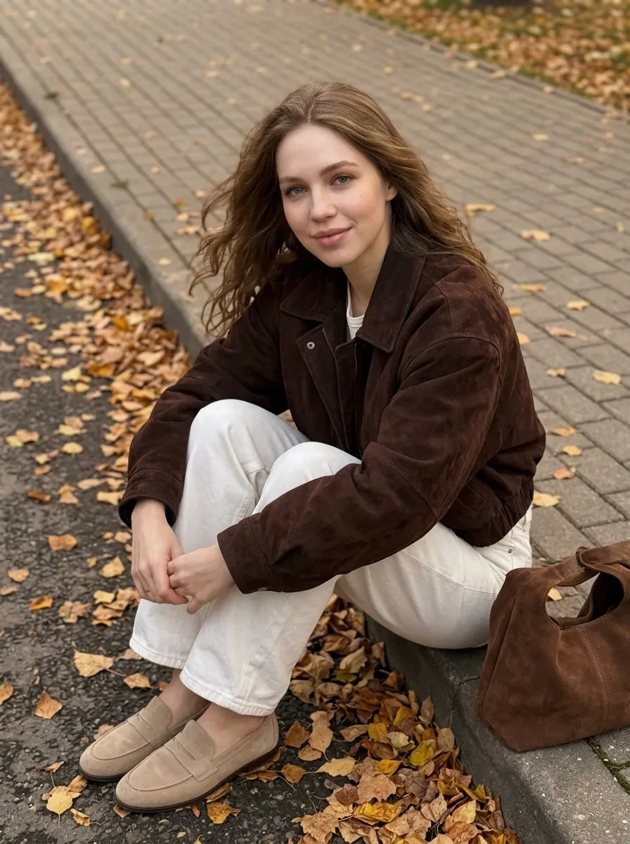 СИЖУ НА БОРДЮРЕ В ЛИСТЬЯХ🍂