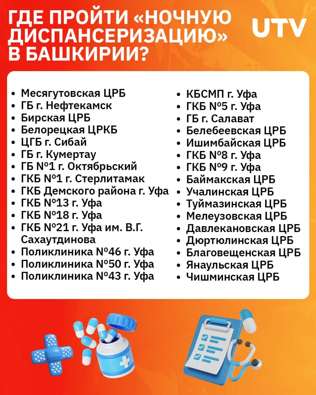 Для тех, кто вечно не успевает дойти до поликлиники из-за работы или пробок, в Башкирии...
