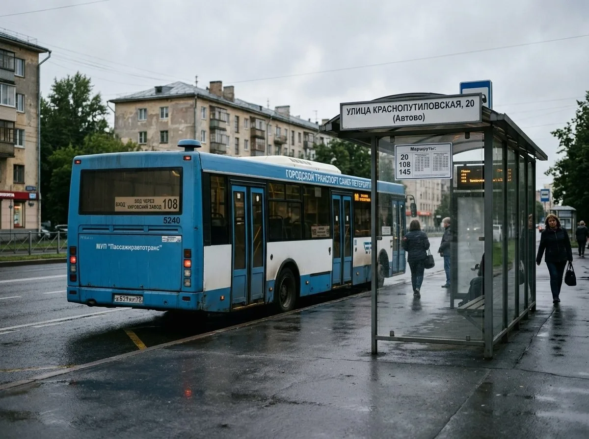 У «Автово» пассажира зажало дверями автобуса — водитель не вышел помочь 🚌