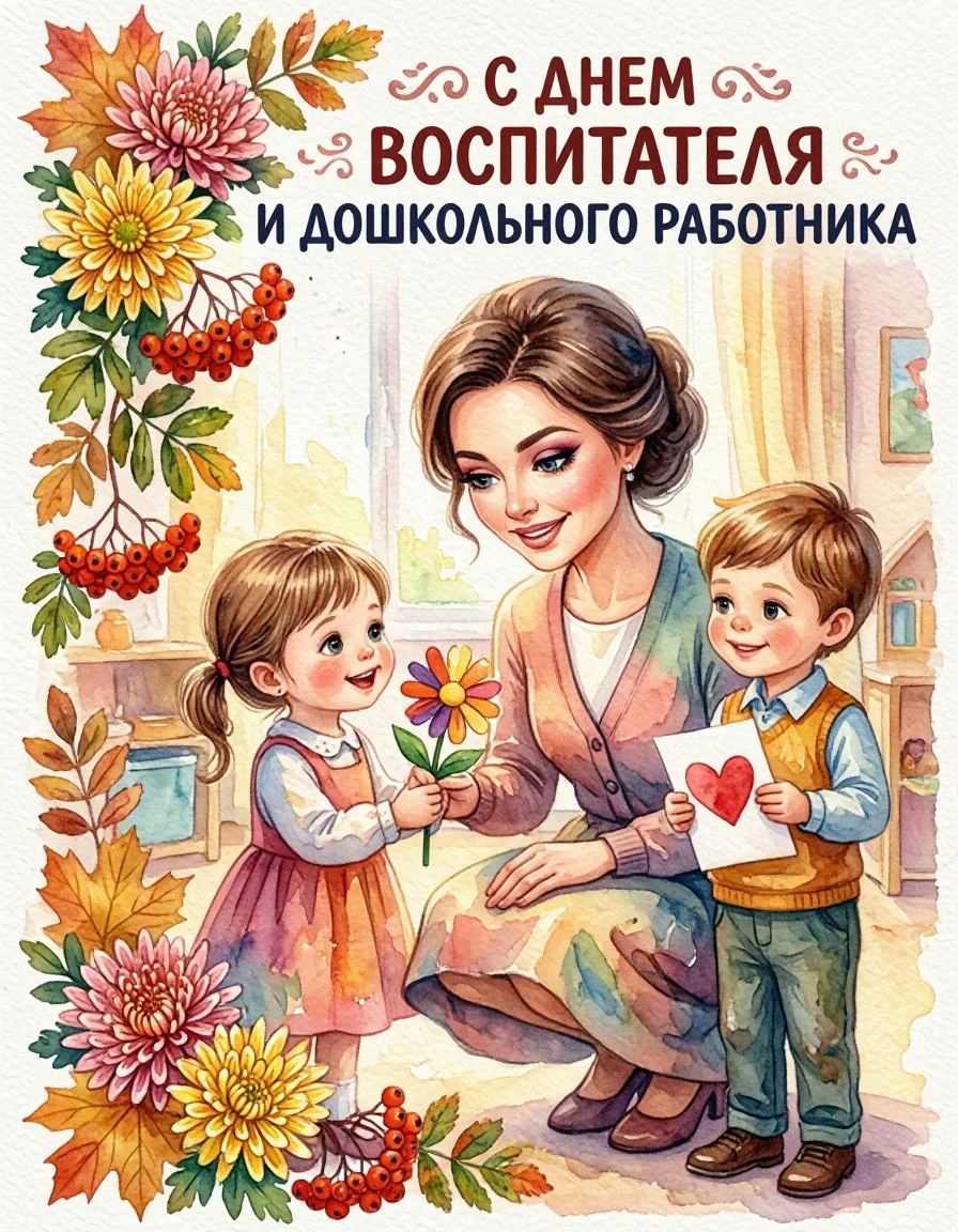 С Днём воспитателя и всех дошкольных работников! 🎉