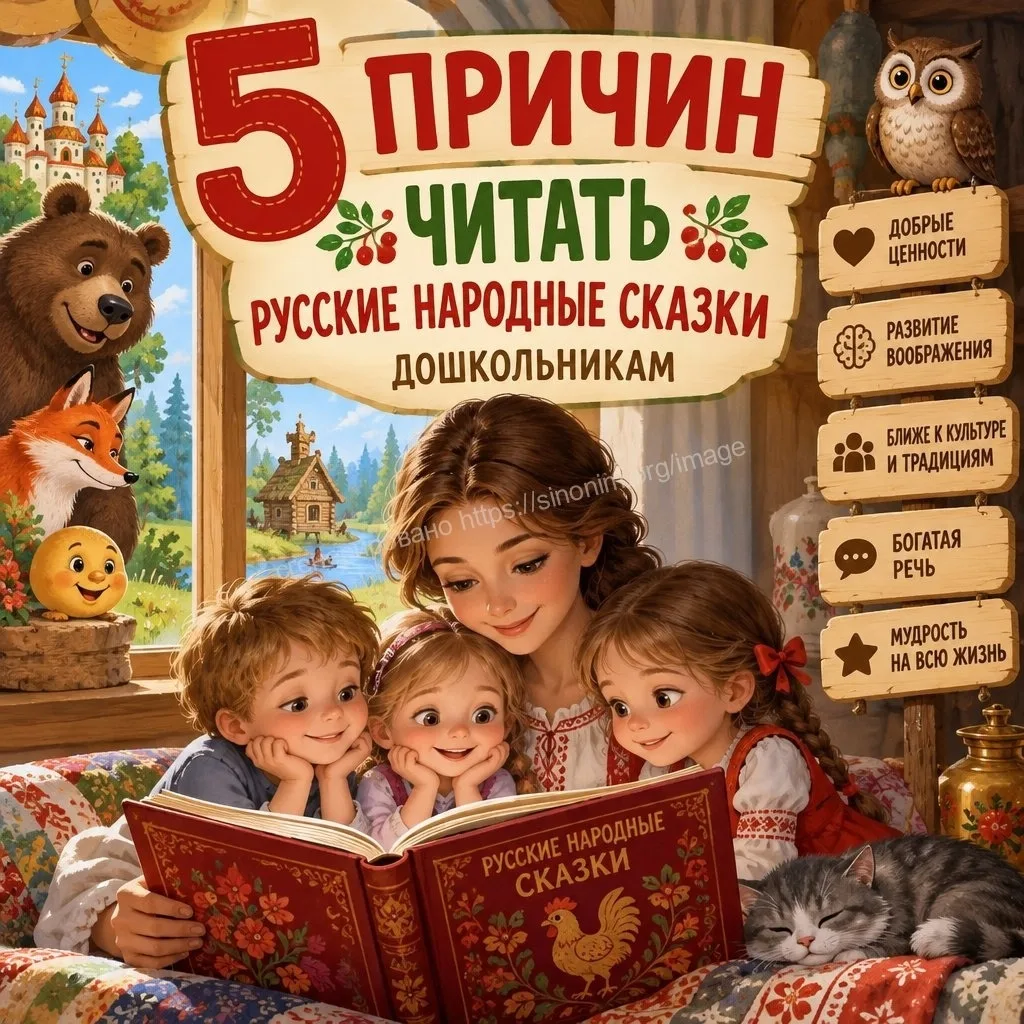 5 причин читать русские народные сказки дошкольникам 📚🧠