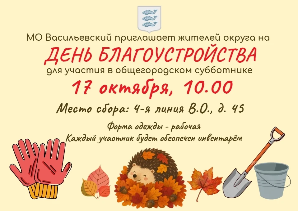 Дорогие жители МО Васильевский!