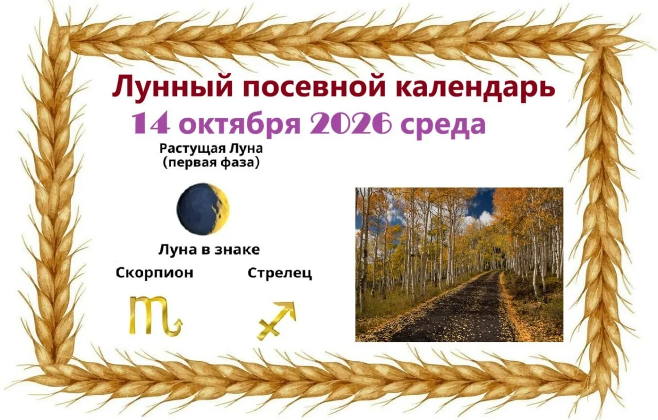 1️⃣4️⃣ октября, среда