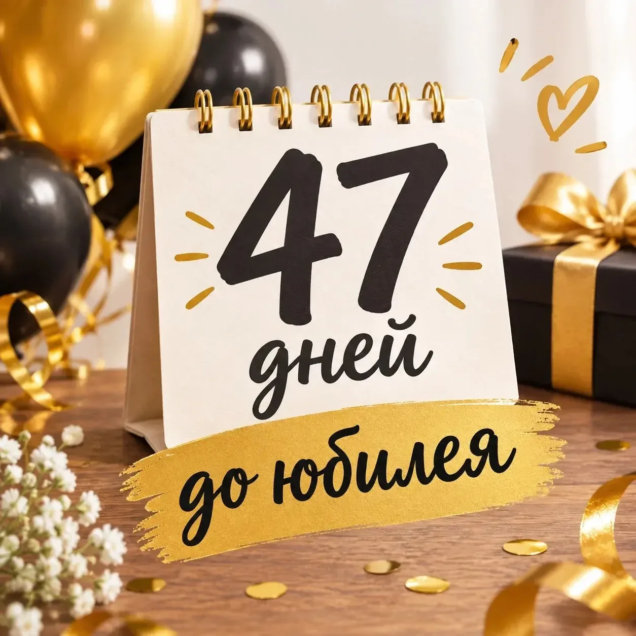 47 ДНЕЙ ДО ЮБИЛЕЯ 🎉