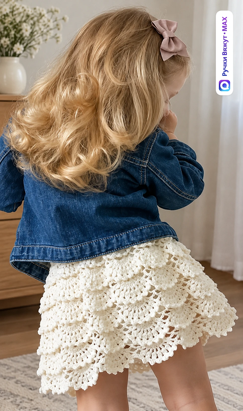 Ажур для юбочки 🧶