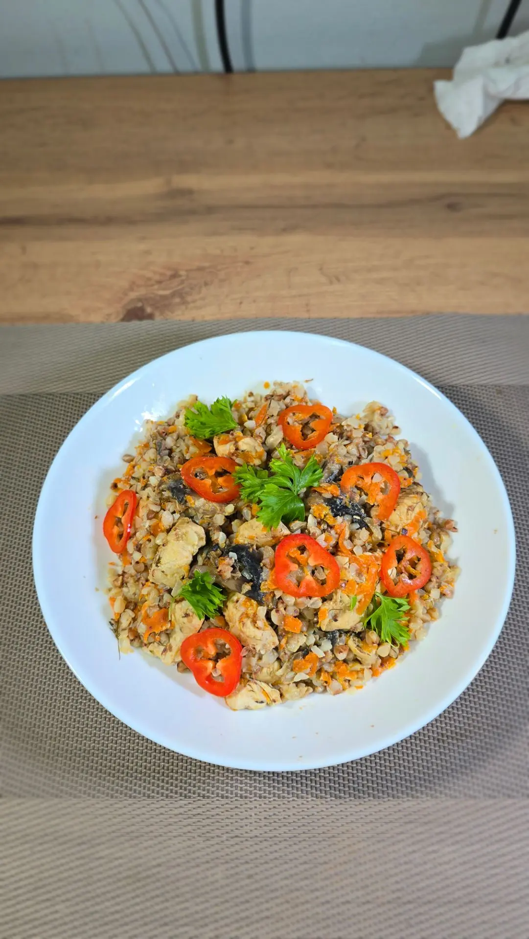 👨‍🍳 Сливочная гречка с нежным куриным филе: