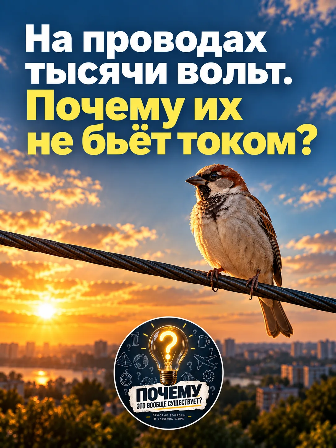 На проводах может быть напряжение в тысячи вольт.
