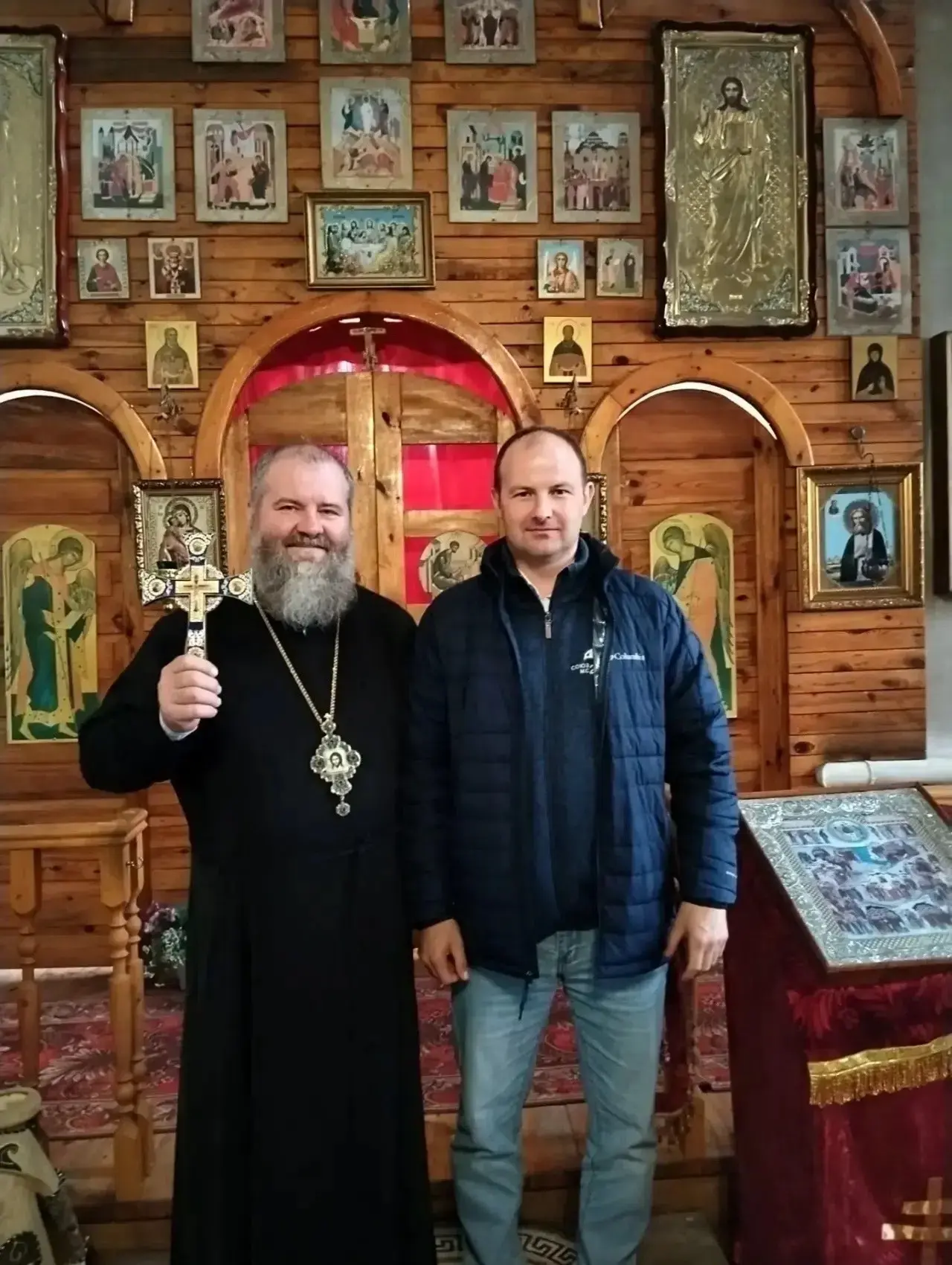 В храм села Средний Карачан Грибановского района передали побывавшую на МКС икону