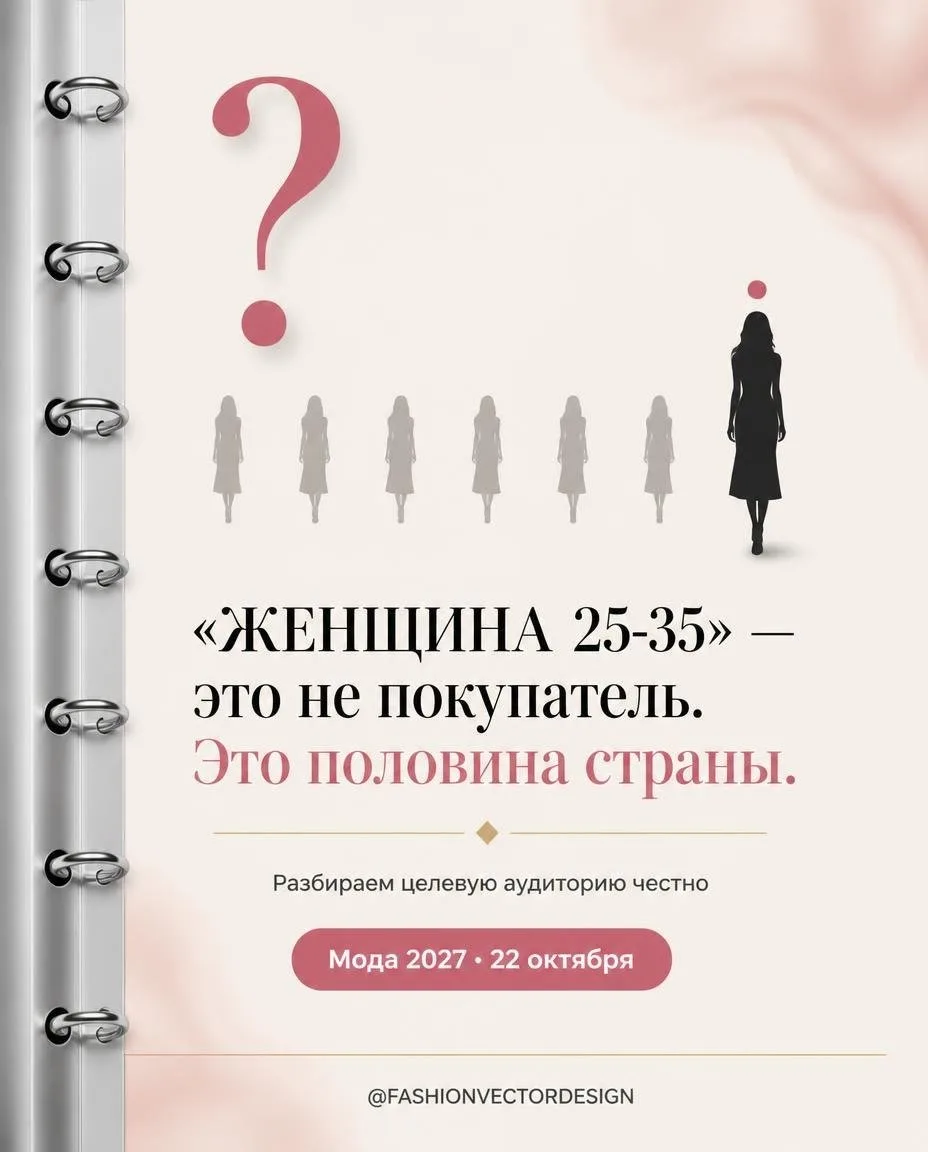 «Женщина 25–35 лет» - это не портрет покупателя. Это почти кто угодно.