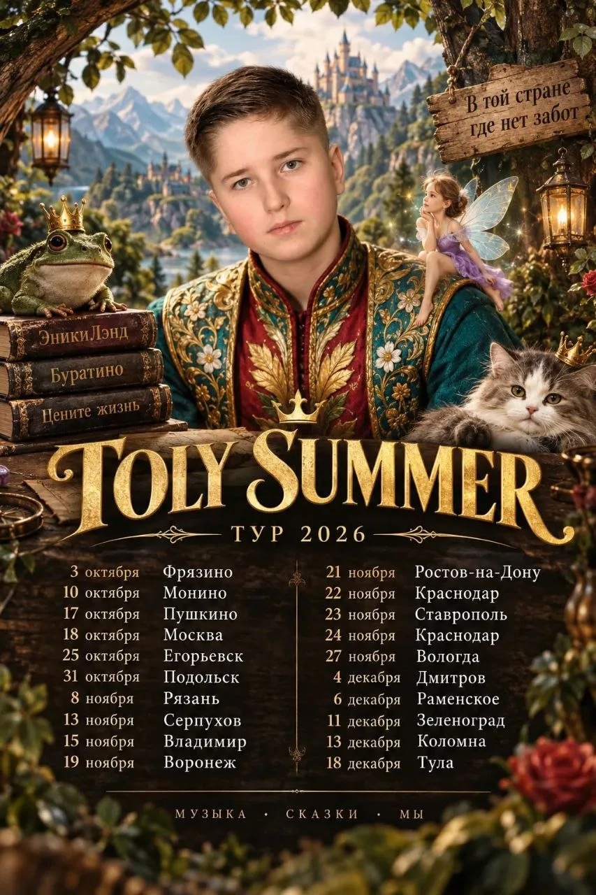 Толя Саммер в Коломне! 13.12.2026 18:00 ДК «Коломна»