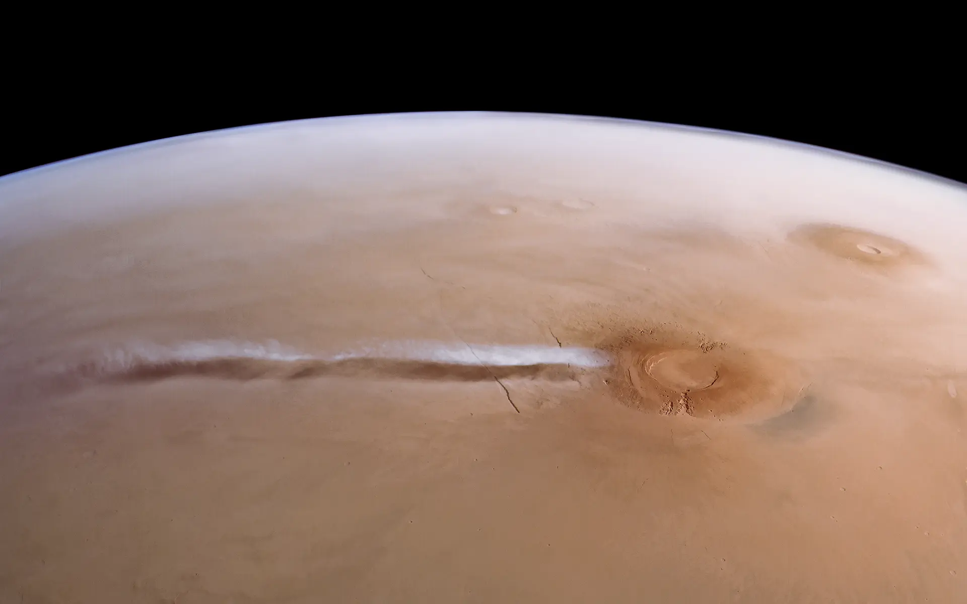 Ещё одно изображение марсианского облака. Источник: ESA/DLR/FU Berlin