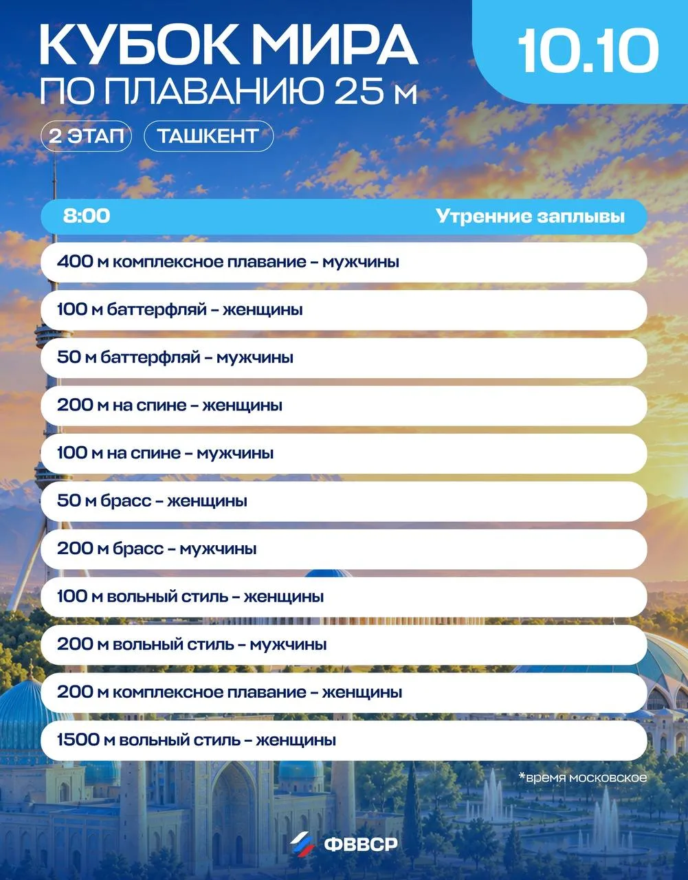 😍 Начинай выходные классно! С заключительного дня этапа Кубка мира в Ташкенте!